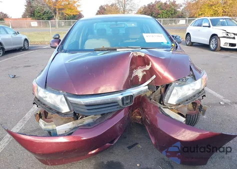 2012 Honda Civic Lx из США, поврежденный, VIN 19XFB2F54CE375646